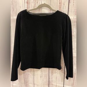 Arianna by Rachel Kaye black velour top